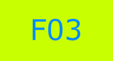 Codice errore F03 nella lavatrice Indesit